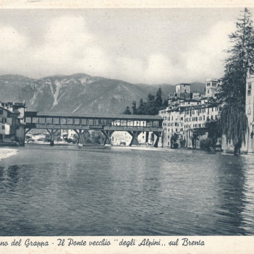AK aus Bassano del Grappa il Ponte vecchio Italien (7756)