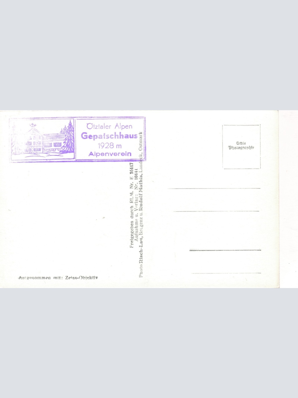 AK vom Gepatschhaus im Kaunertal Tirol (7909)