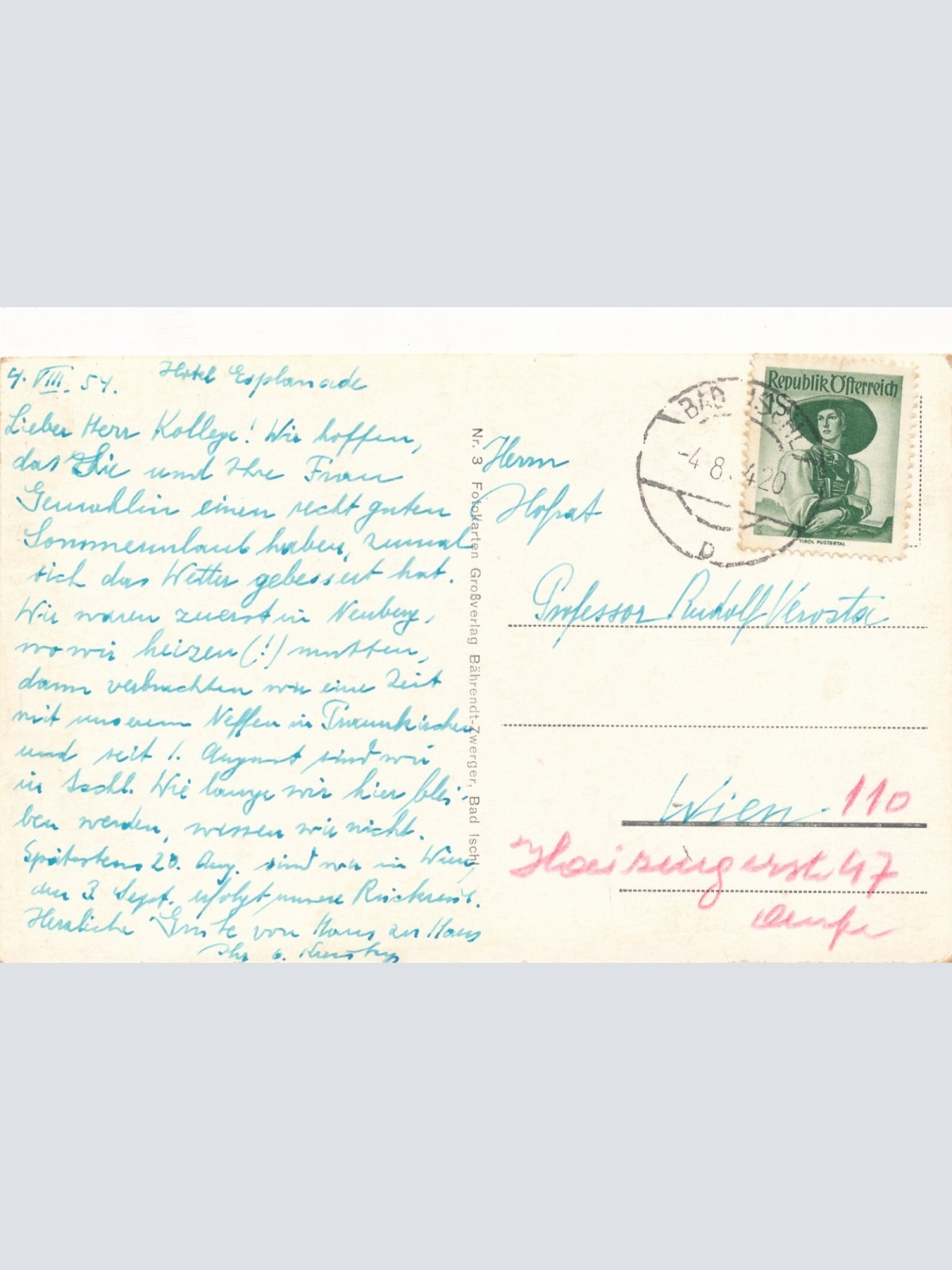 AK aus Bad Ischl mit Zimnitz Oberösterreich (7617)