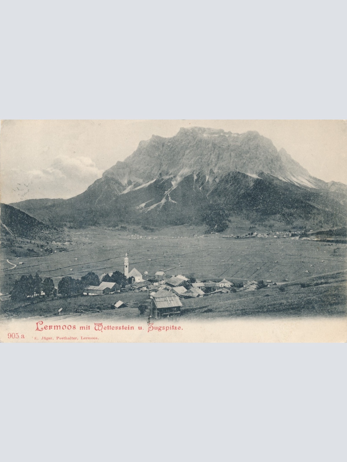 AK aus Lermoos mit Wettsetin Tirol (7961)