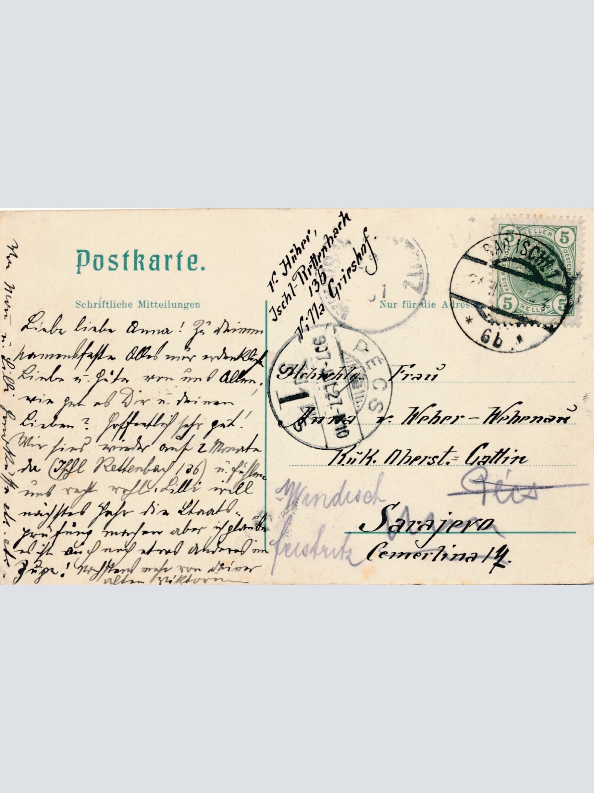 AK aus Bad Ischl Oberösterreich (7608)