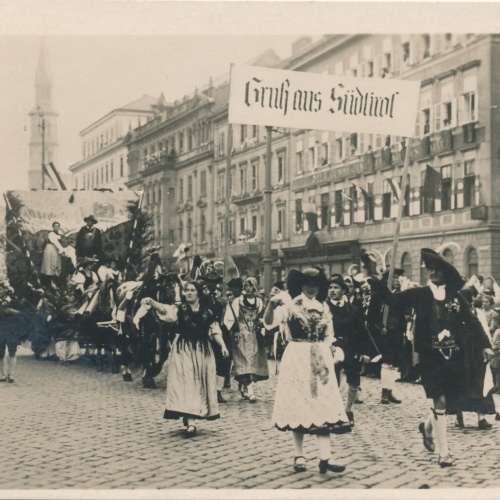 AK aus Wien Sängerfest mit gruppe aus Südtirol (7553)