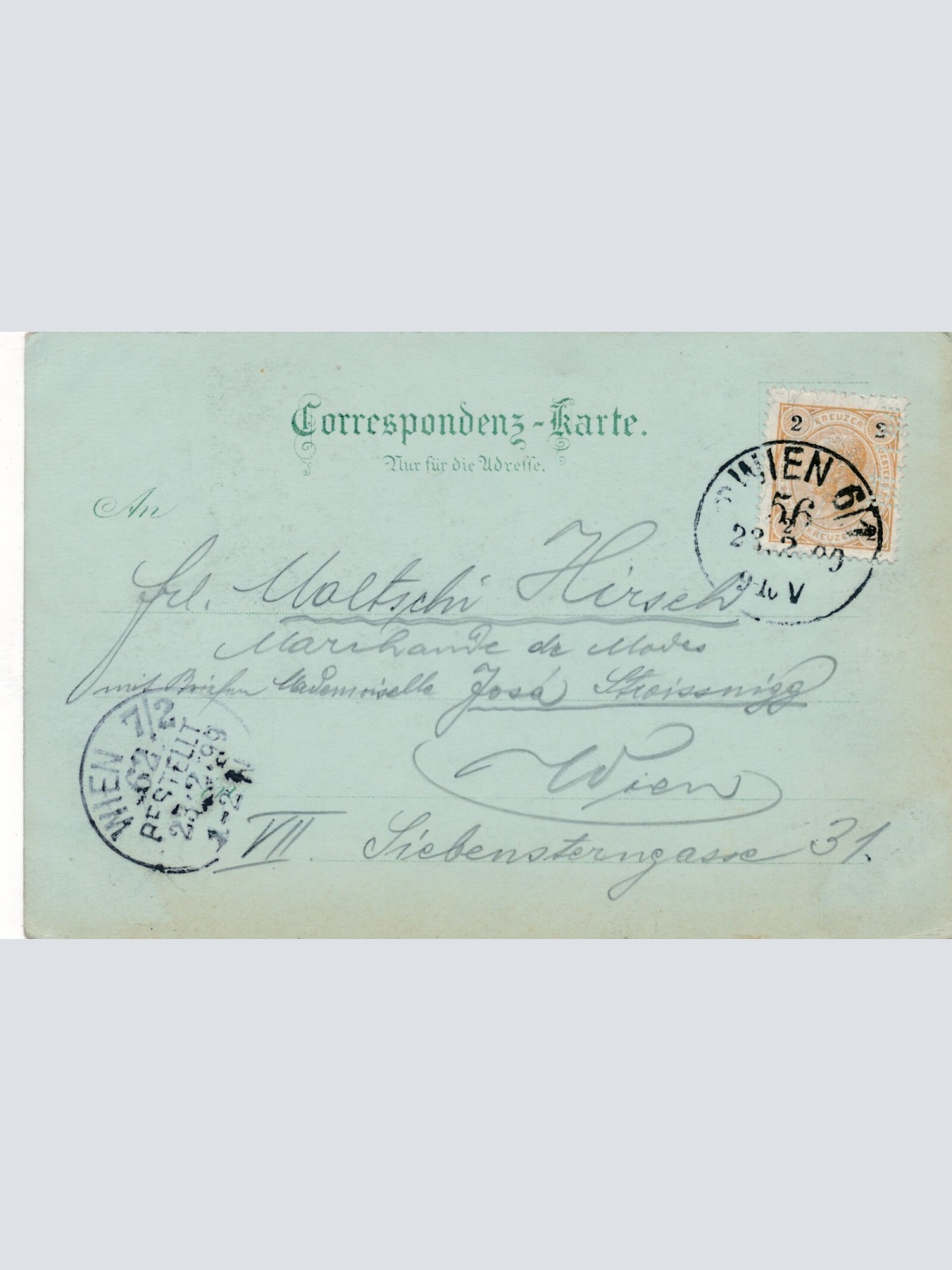 Mondschein - Karte gruss aus Wien Schottering (7539)