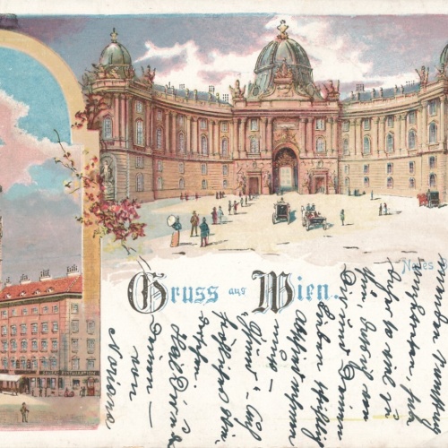 AK gruss aus Wien Neues Burgthor (7540)
