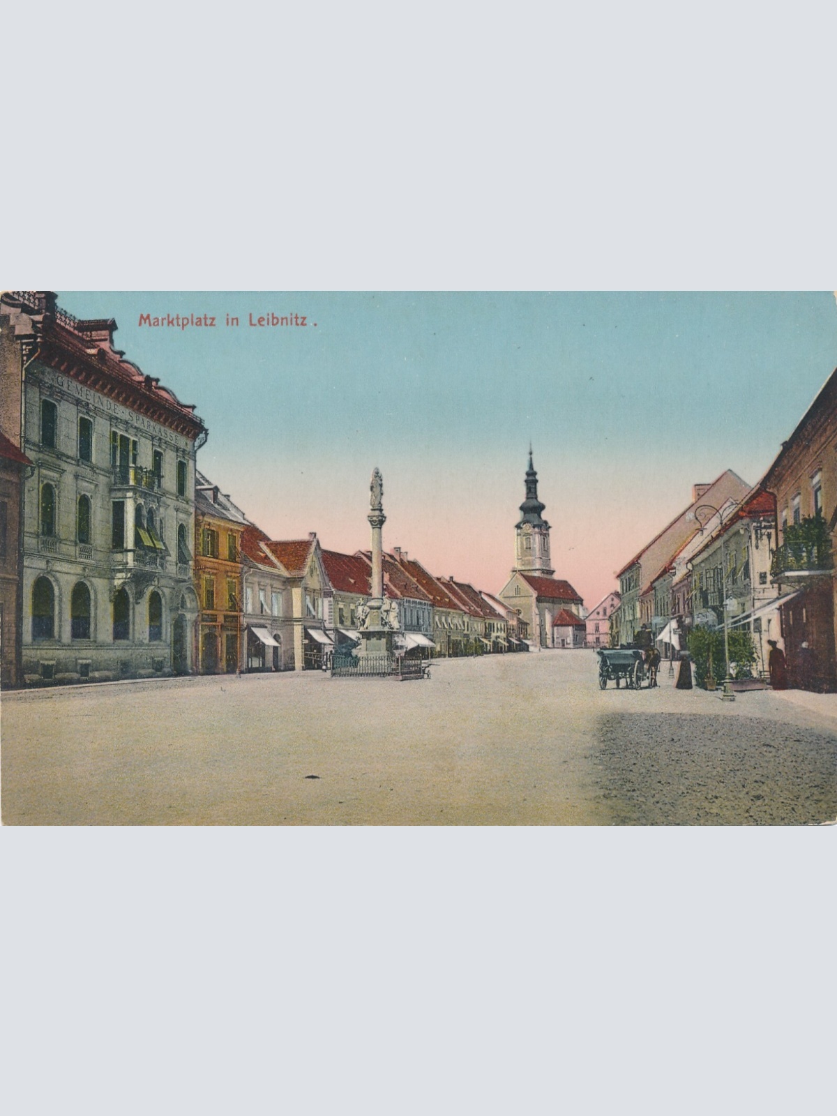 AK aus Leibnitz Marktplatz Steiermark (8068)