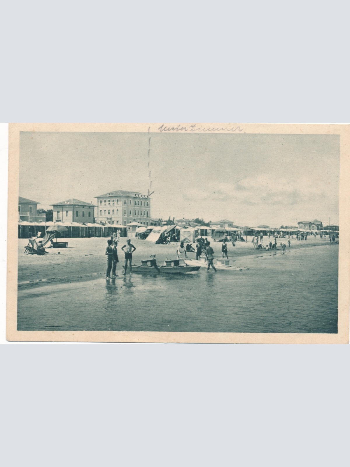 AK aus Riccione Pension Villa Igea und Praga Italien (7974)