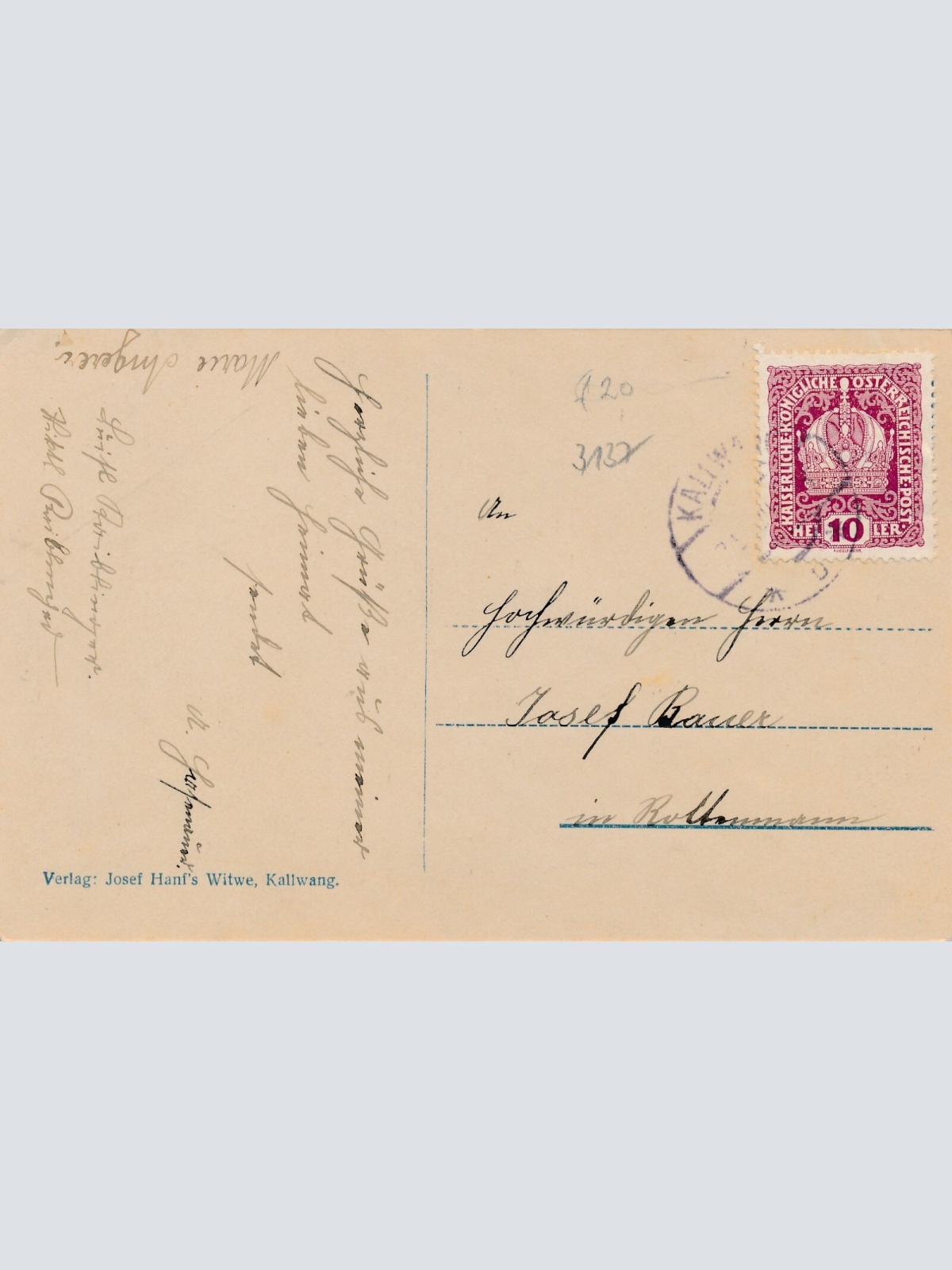 AK aus Kallwang Steiermark (8010)