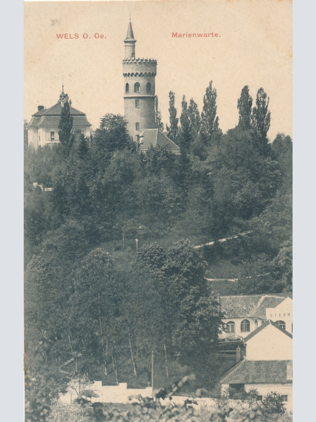 AK aus Wels Marienwarte Oberösterreich (7992)