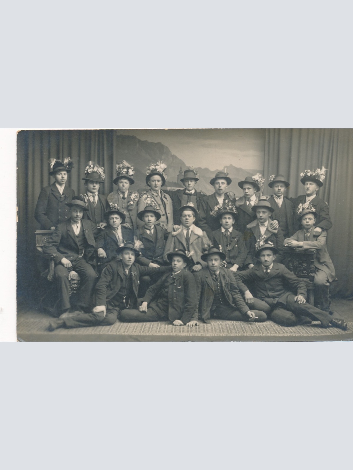 AK Annodazumals vermutlich von einer Jungesellen Feier (7796)