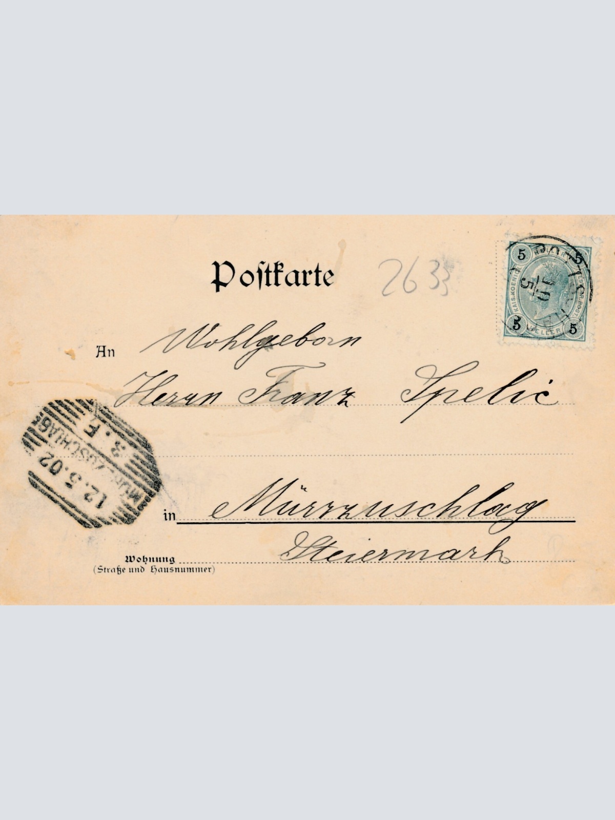 AK aus Pottschach mit Schloss Niederösterreich (7843)