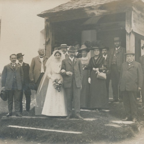 AK Annodazumals von einer Hochzeit mit Familie (7828)