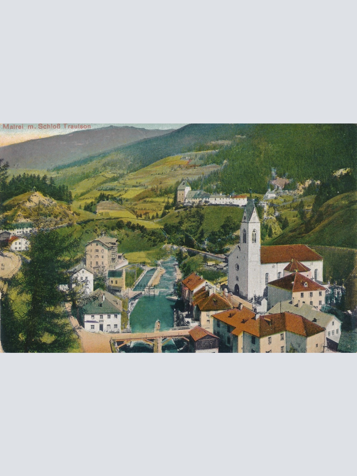 AK aus Matrei am Brenner mit Schloß Trautson Tirol (6545)