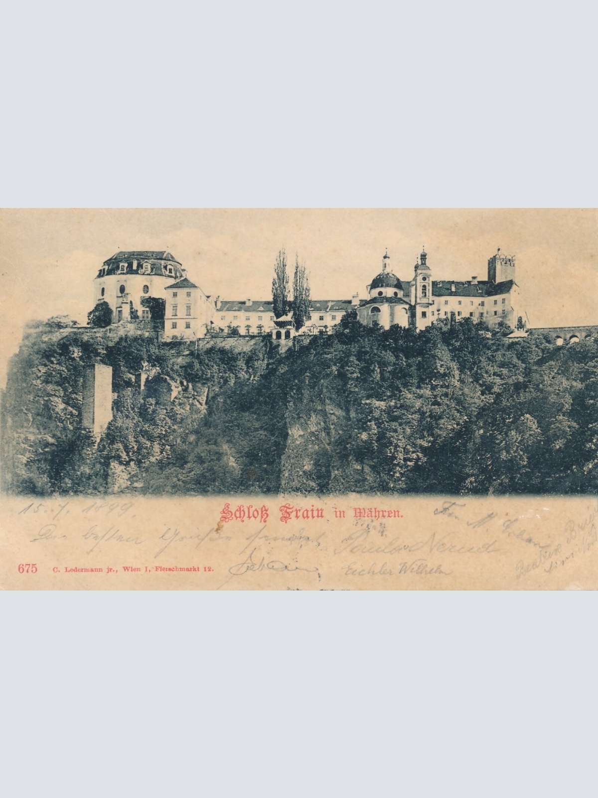 AK vom Schloß Frain Tschechoslowakei Ansichtskarte (8243)