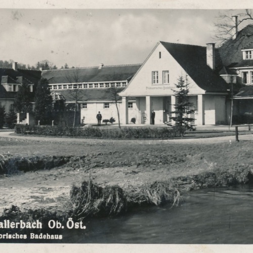 AK aus Bad Schallerbach mit Badehaus Oberösterreich Ansichtskarte (8231)