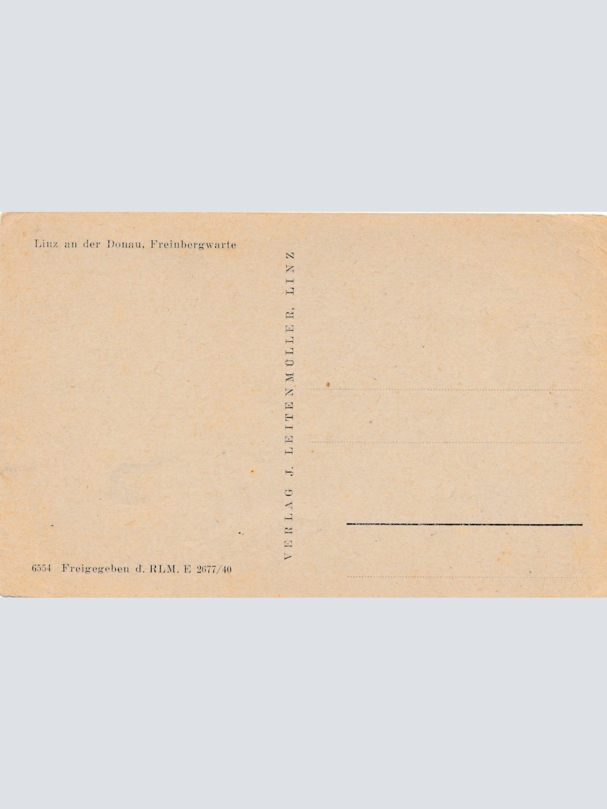 AK aus Linz an der Donau mit Freinbergwarte Oberösterreich Ansichtskarte (8155)