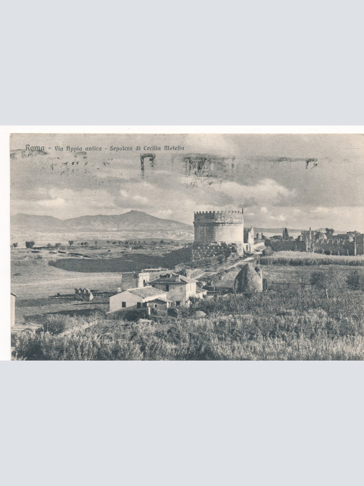 AK aus Roma - Rom Via Appia antica Cecillia Metalla Italien Ansichtskarte (8159)