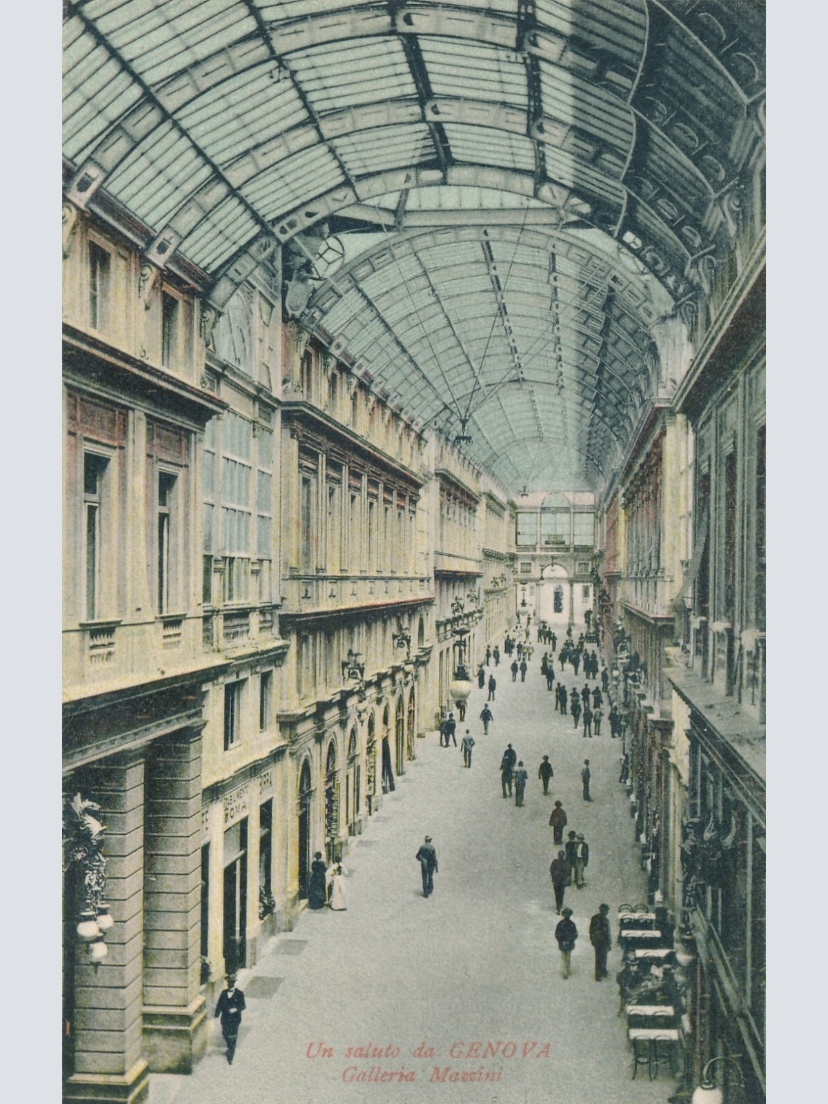 AK aus Genova Galleria Mazzini Ansichtskarte Italien (8141)