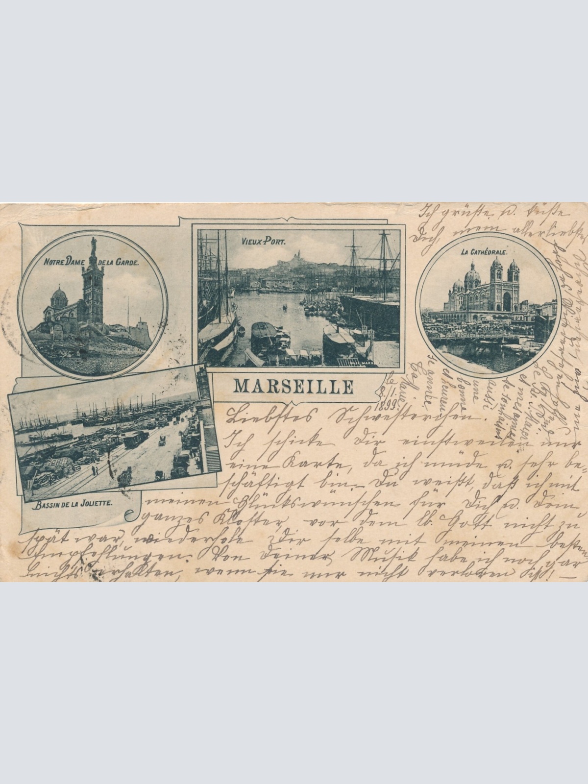 AK aus Marseille Mehrbildkarte Frankreich (6656)