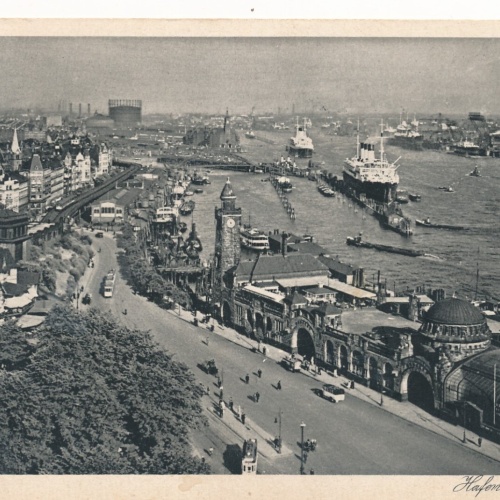 AK aus Hamburg mit Hafen Ansichtskarte (8258)