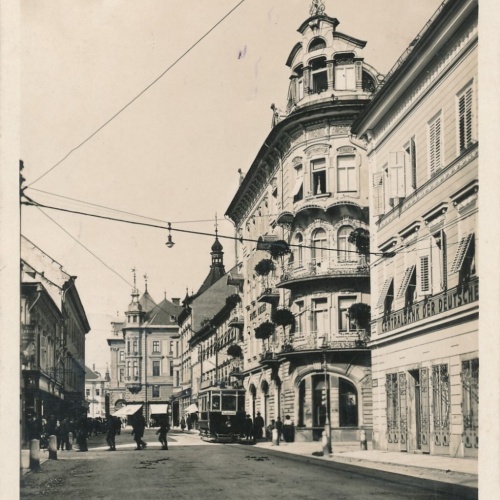 AK aus Klagenfurt Burggasse Kärnten Ansichtskarte (8290)