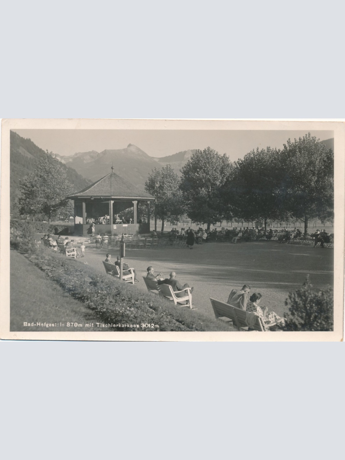 AK aus Bad Hofgastein mit Tischlerkarkees Salzburg Ansichtskarte (8299)