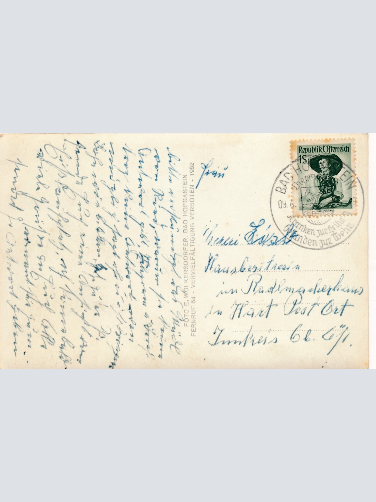 AK aus Bad Hofgastein mit Tischlerkarkees Salzburg Ansichtskarte (8299)