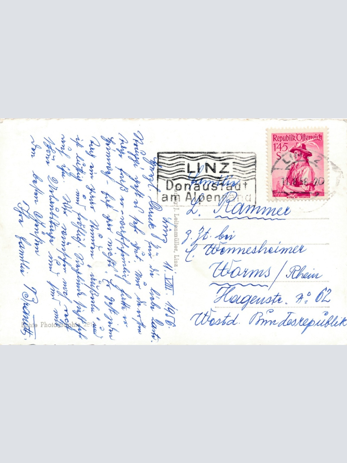 AK aus Linz an der Donau Mehrbildkarte Oberösterreich Ansichtskarte (8282)