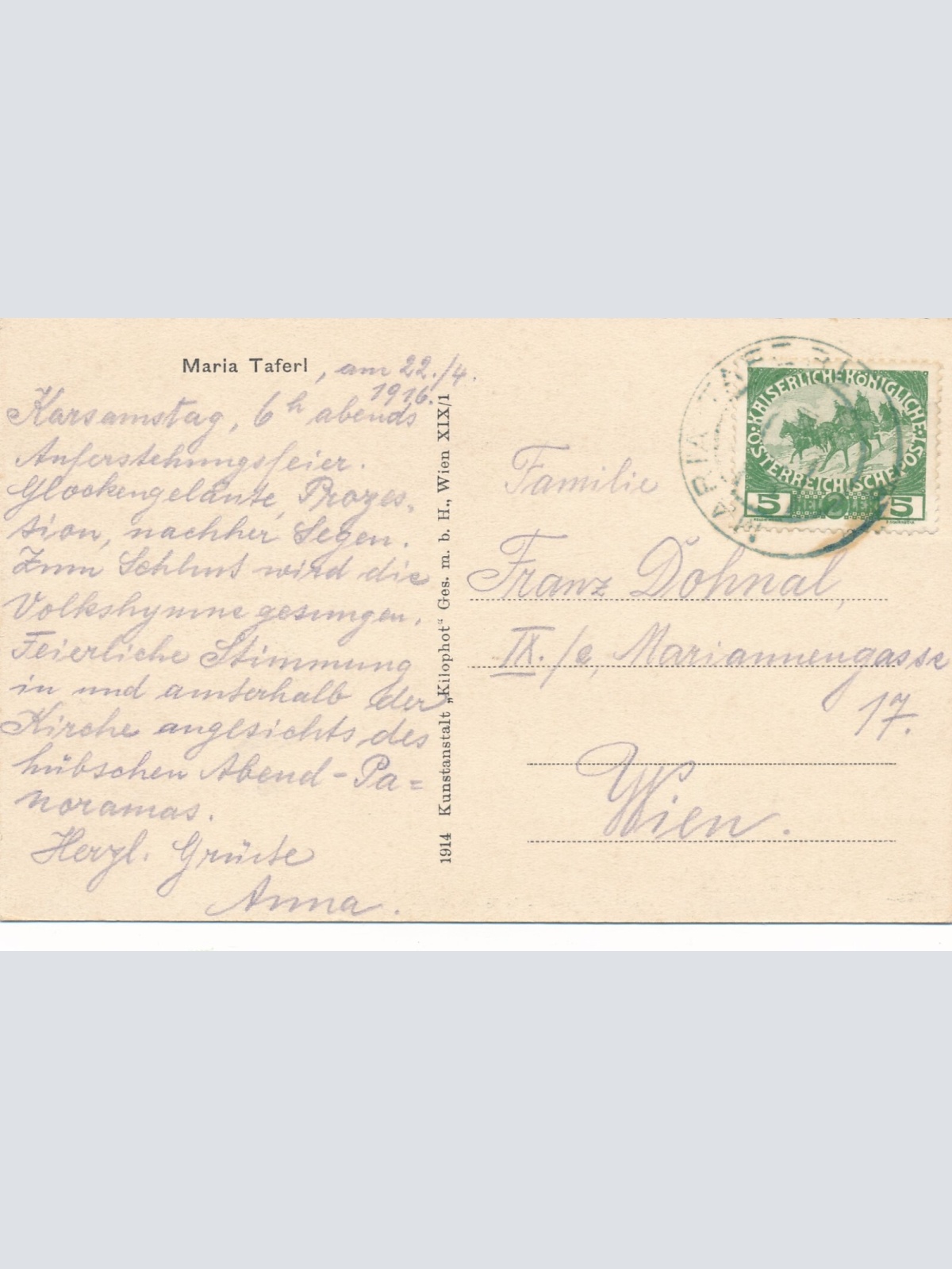 AK aus Maria Taferl Niederösterreich Ansichtskarte (8133)