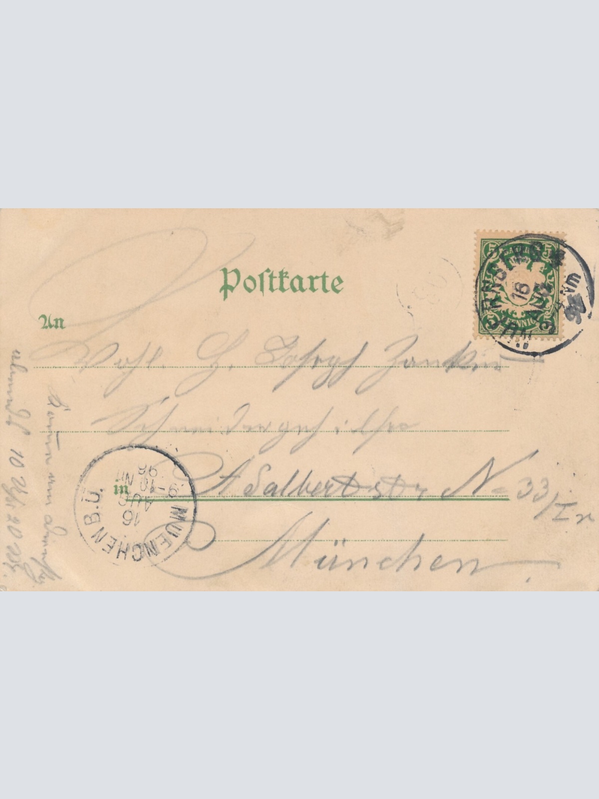 Litho - Karte gruss aus Nürnberg Bayern (6598)