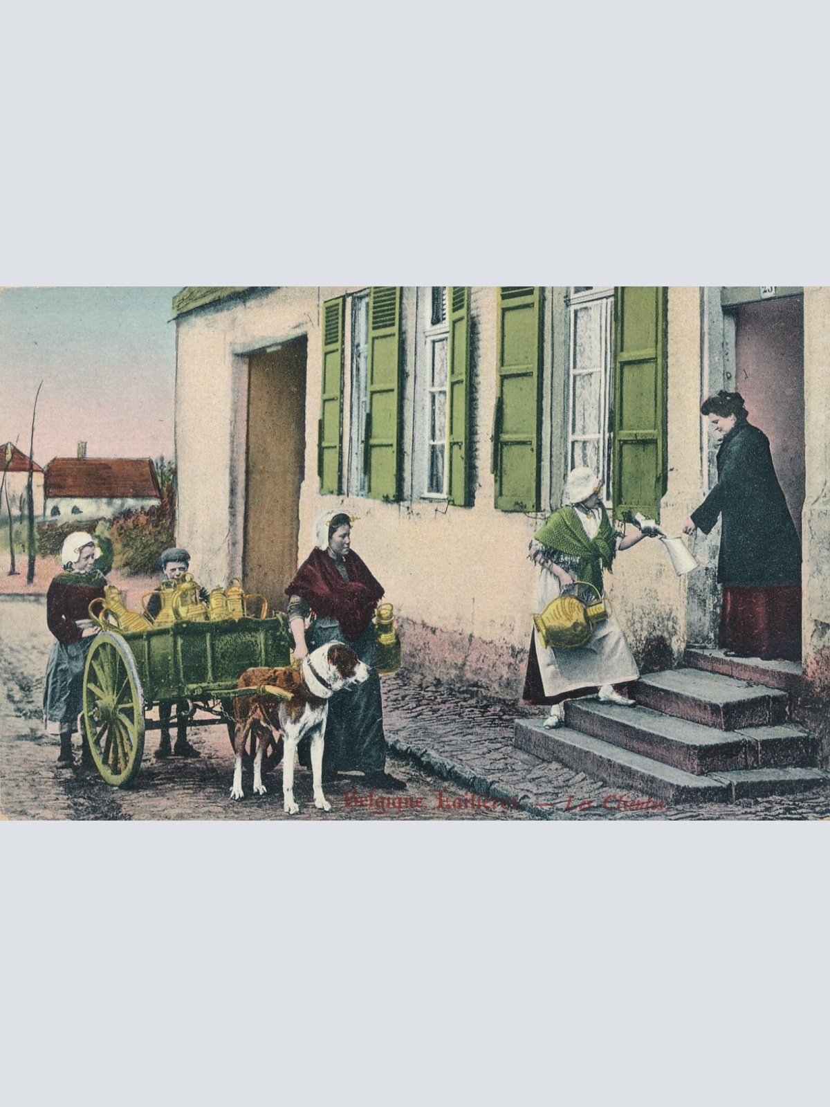 AK Laitiere mit Hundekarren Belgien (6578)