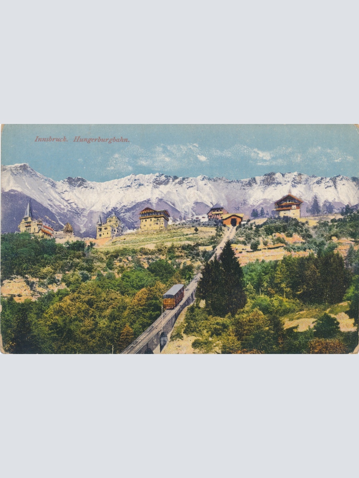 AK aus Innsbruck mit Hungerburgbahn Tirol Ansichtskarte (8086)