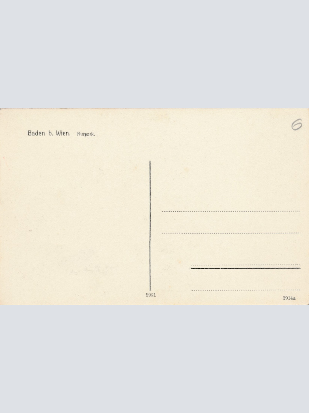 AK aus Baden bei Wien Niederösterreich Ansichtskarte (8128)