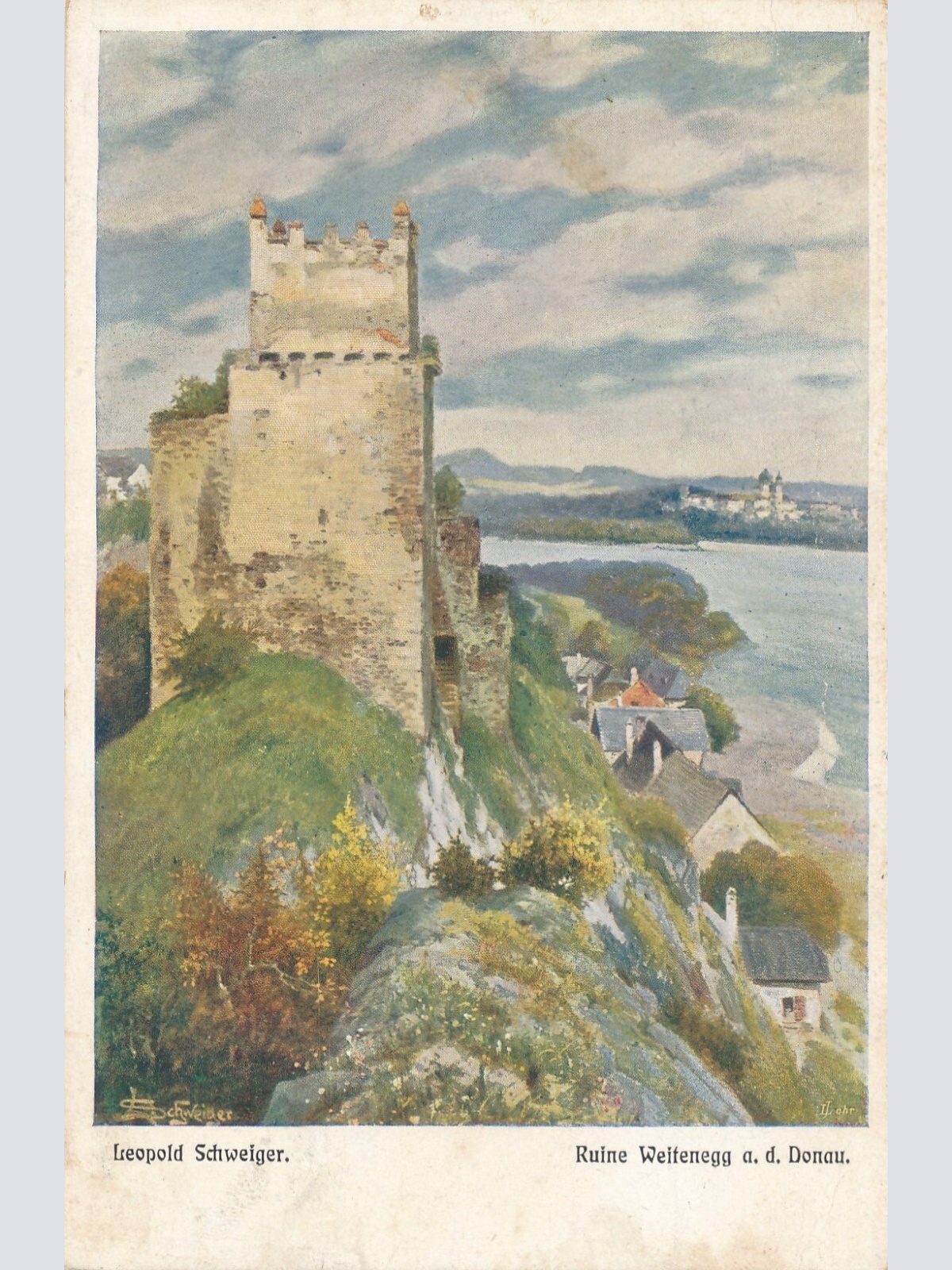 AK von der Ruine Weitenegg Niederösterreich Ansichtskarte (8112)