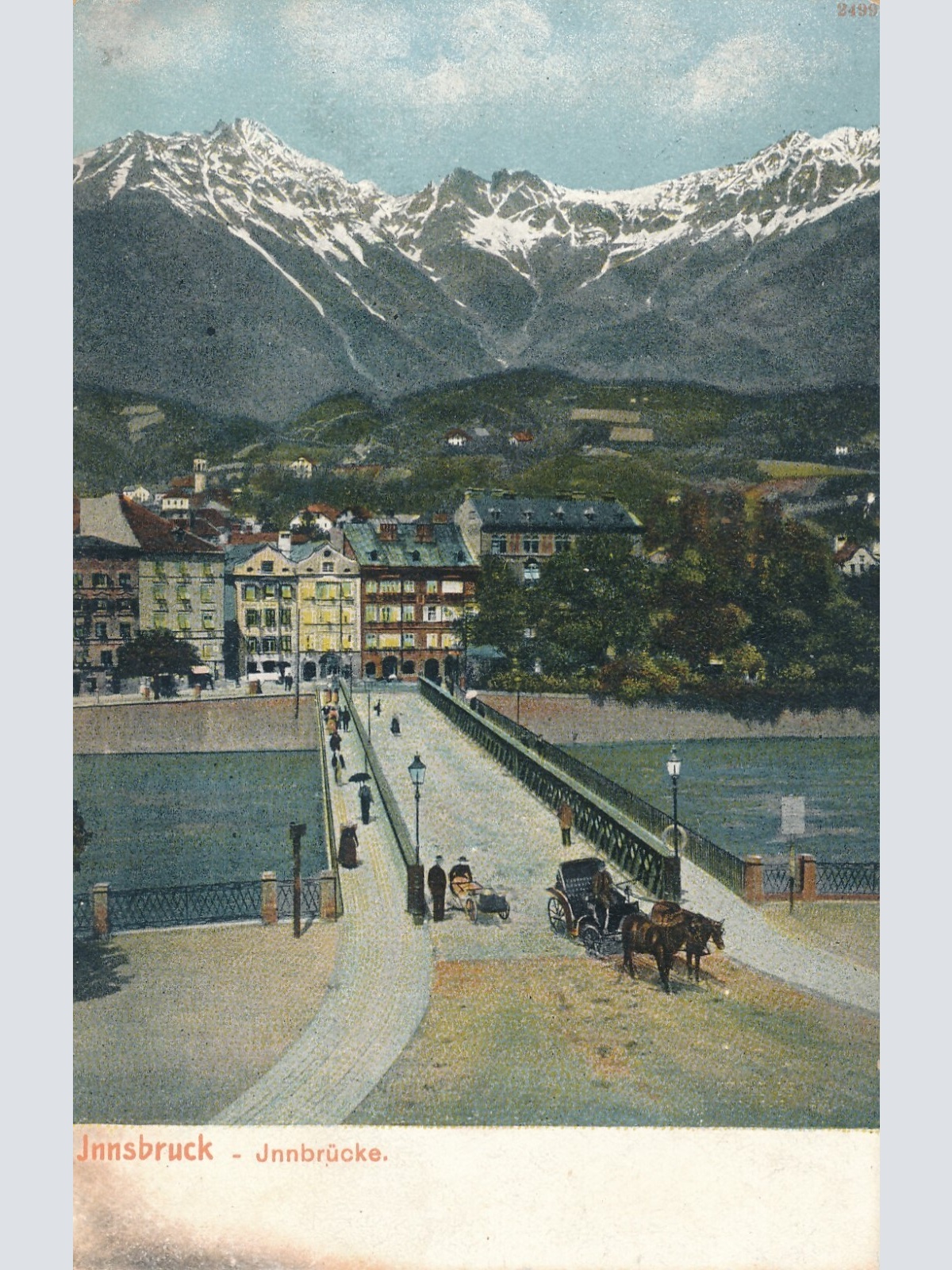 AK aus Innsbruck mit Innbrücke Tirol Ansichtskarte (8566)