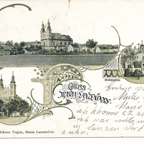 Litho - Karte gruss aus Maria Lanzendorf Niederösterreich (6564)