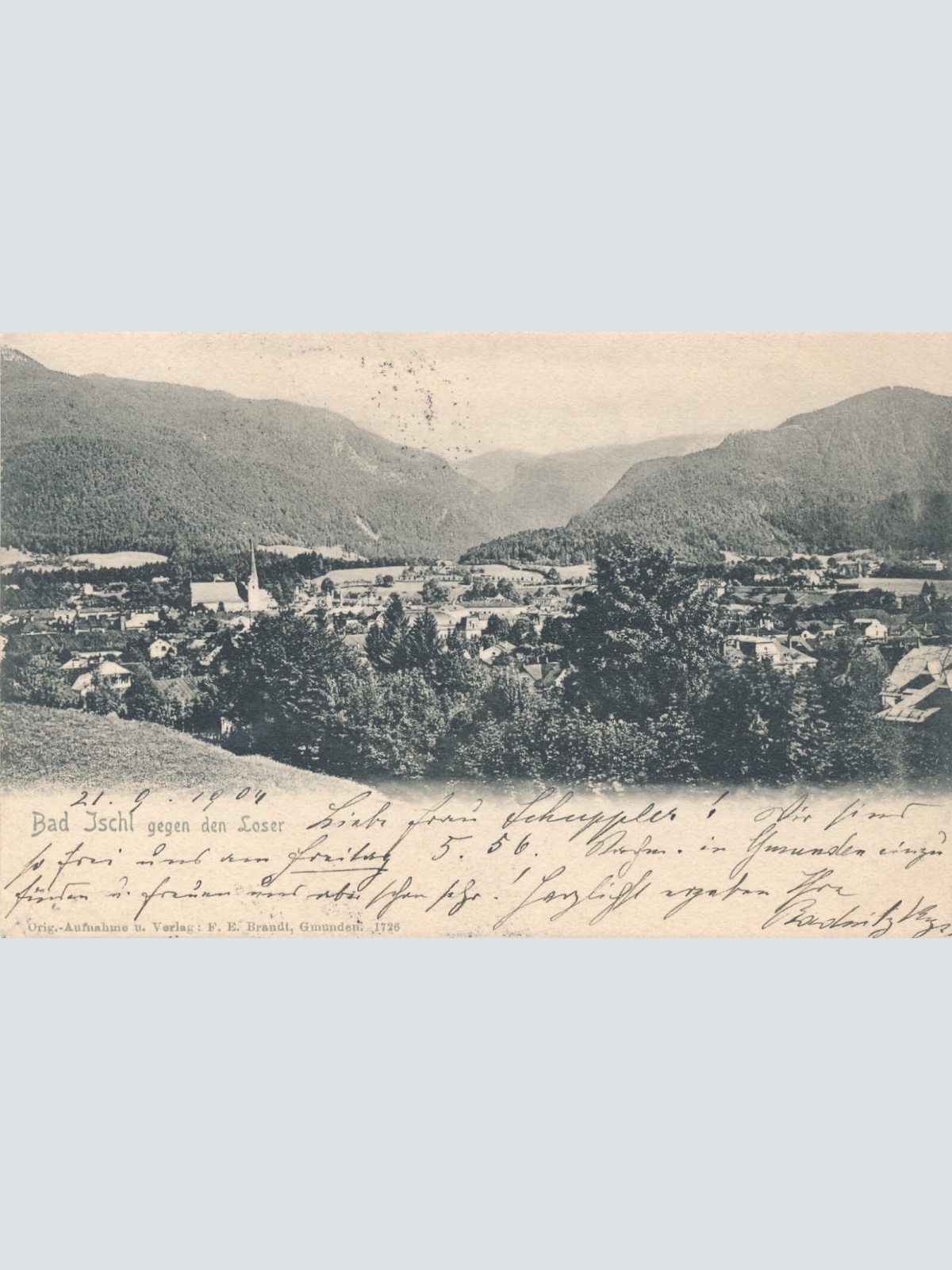 AK aus Bad Ischl mit Loser Oberösterreich Ansichtskarte (8476)