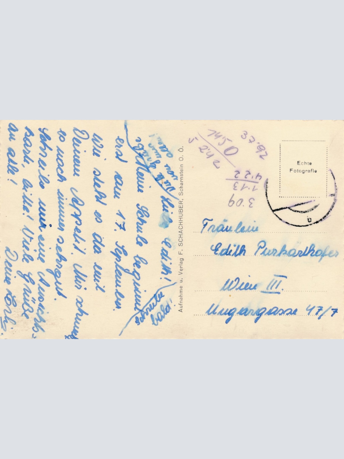 AK aus Scharnstein Oberösterreich Ansichtskarte (8507)