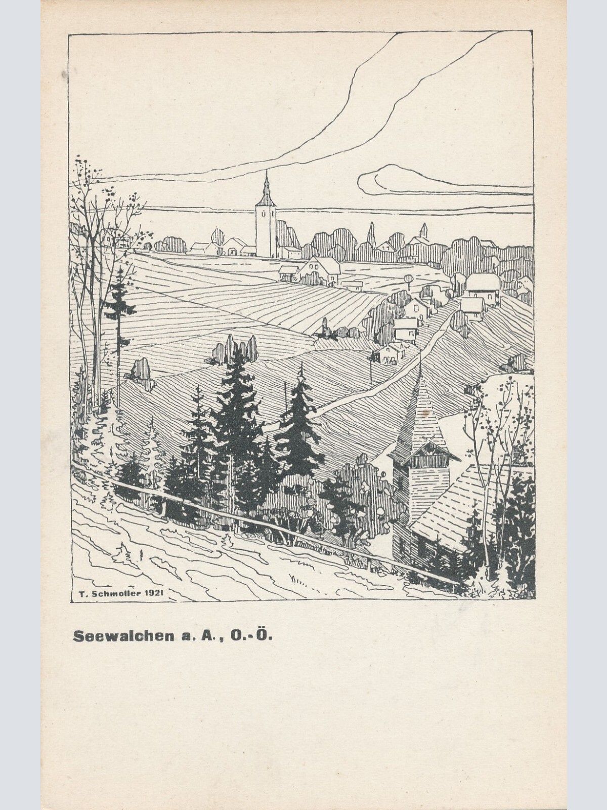 AK aus Seewalchen a.Attersee von T.Schmoller Oberösterreich Ansichtskarte (8489)