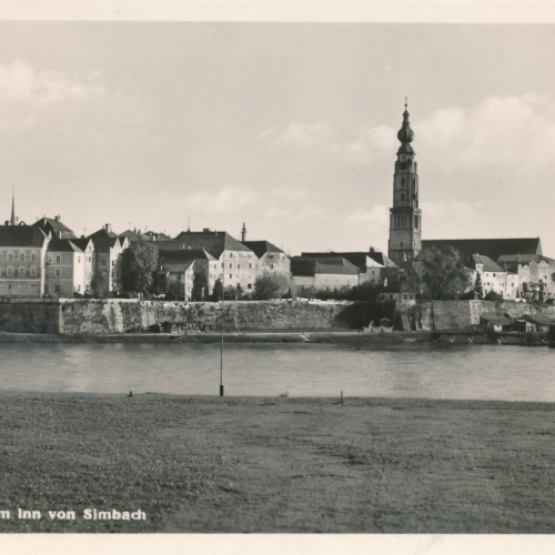 AK aus Braunau am Inn mit Simbach Oberösterreich Ansichtskarte (8497)