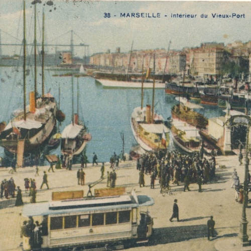 AK aus Marseille am Hafen Frankreich Ansichtskarte (8589)