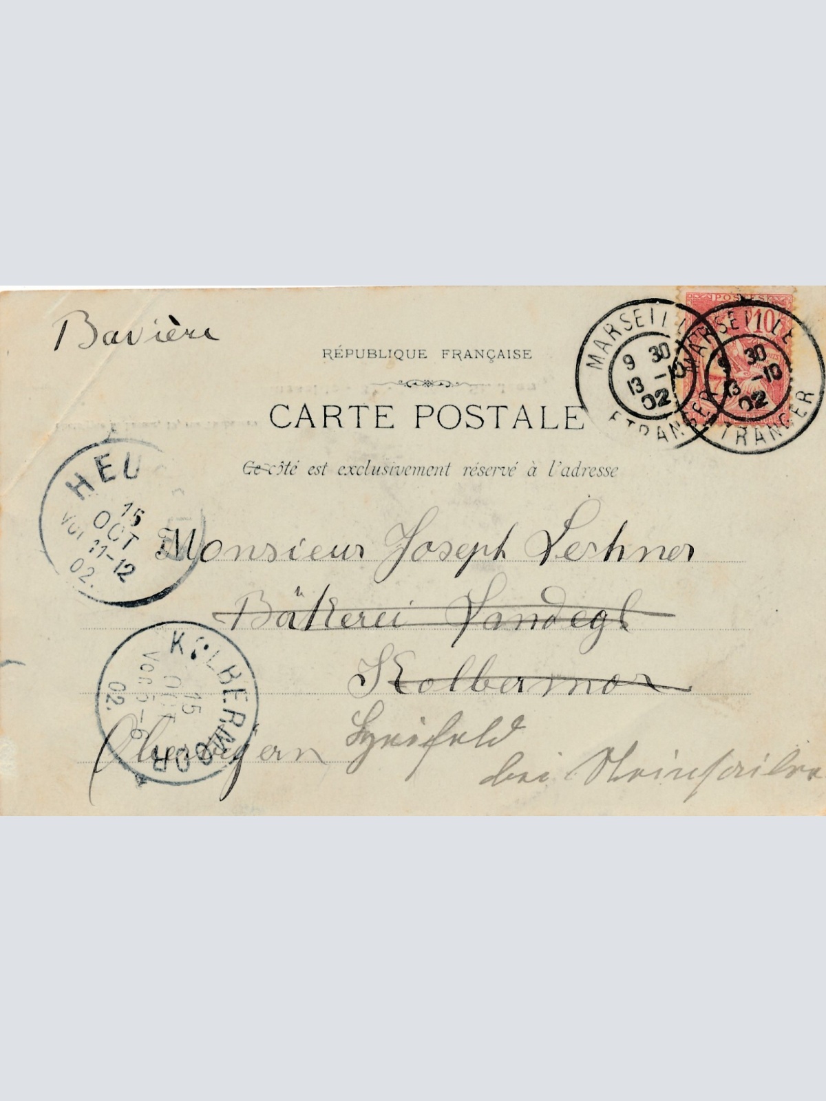 AK aus Marseille mit Segelschiff Frankreich Ansichtskarte (8592)