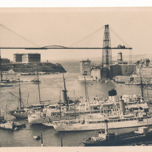 AK aus Marseille mit Dampfer Frankreich Ansichtskarte (8602)