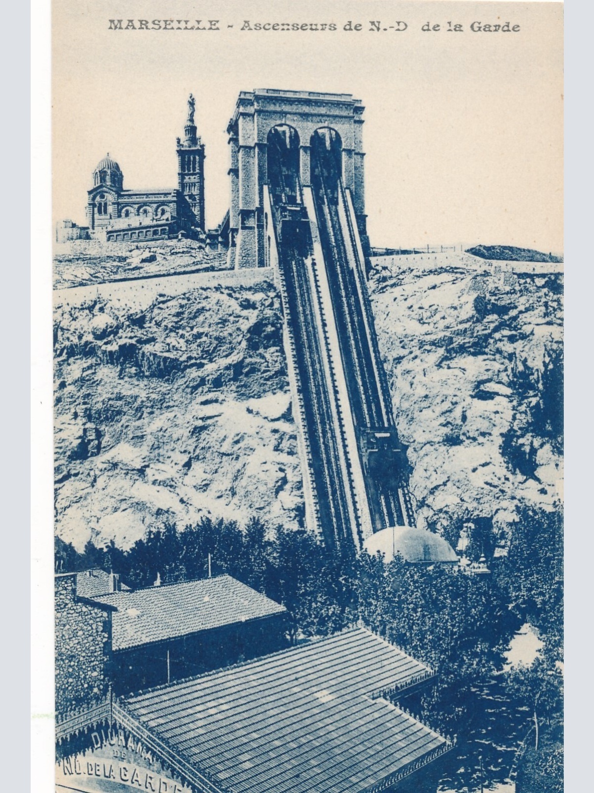 AK aus Marseille Ascenseurs Frankreich Ansichtskarte (8604)