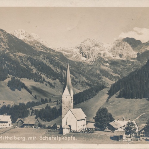 AK aus Mittelberg mit Schafalpköpf Vorarlberg Ansichtskarte (8336)