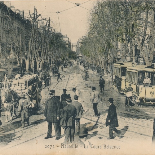AK aus Marseille von der Stadt mit Straßenbahn Frankreich (6661)