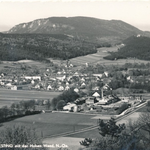 AK aus Piesting mit der hohen Wand Niederösterreich Ansichtskarte (8424)