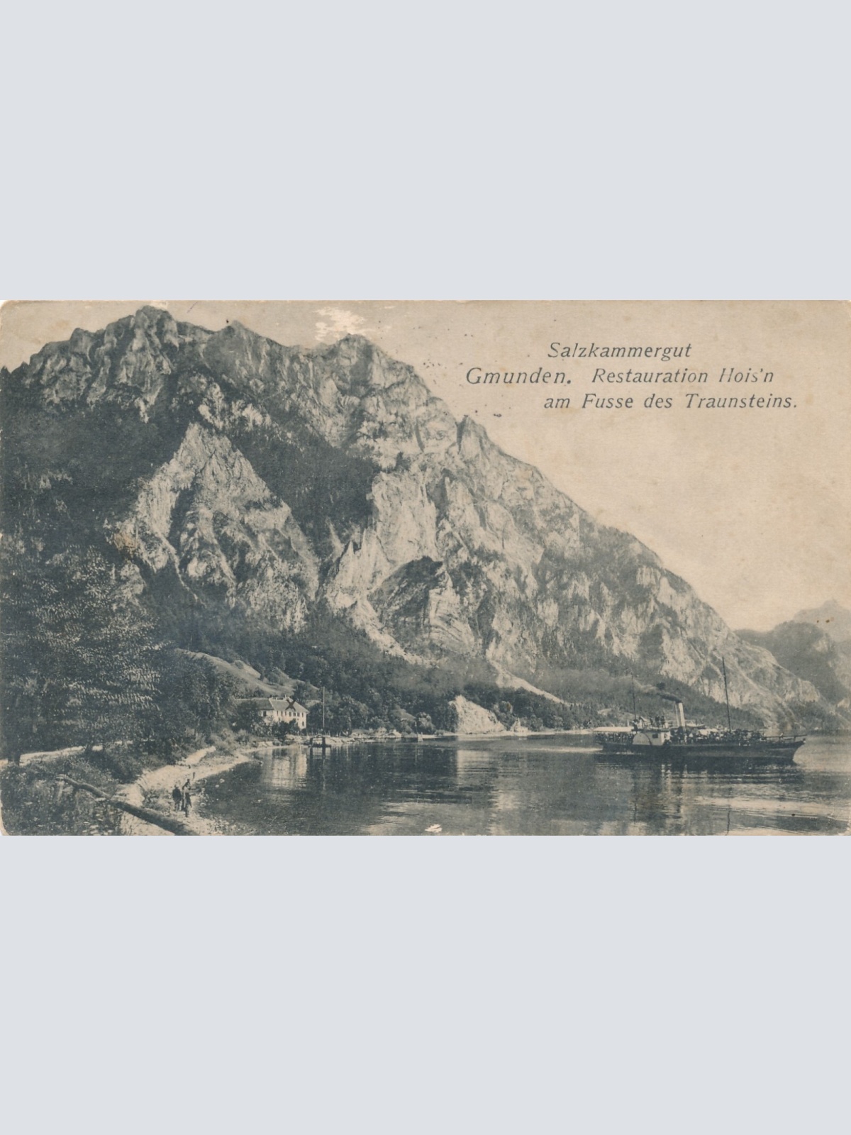 AK aus Gmunden Restauration Hoisn Oberösterreich Ansichtskarte (8449)