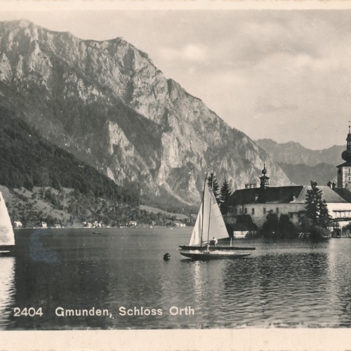AK aus Gmunden mit Schloss Ort Oberösterreich Ansichtskarte (8454)
