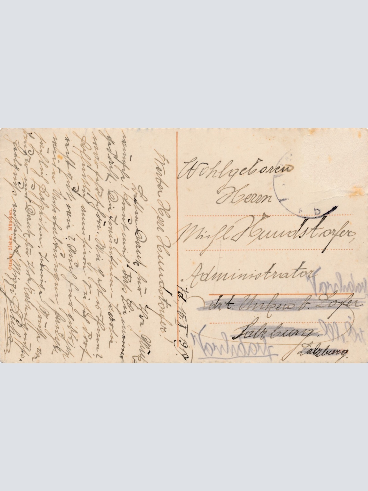 AK aus Gmunden mit Hotel Austria Oberösterreich Ansichtskarte (8446)