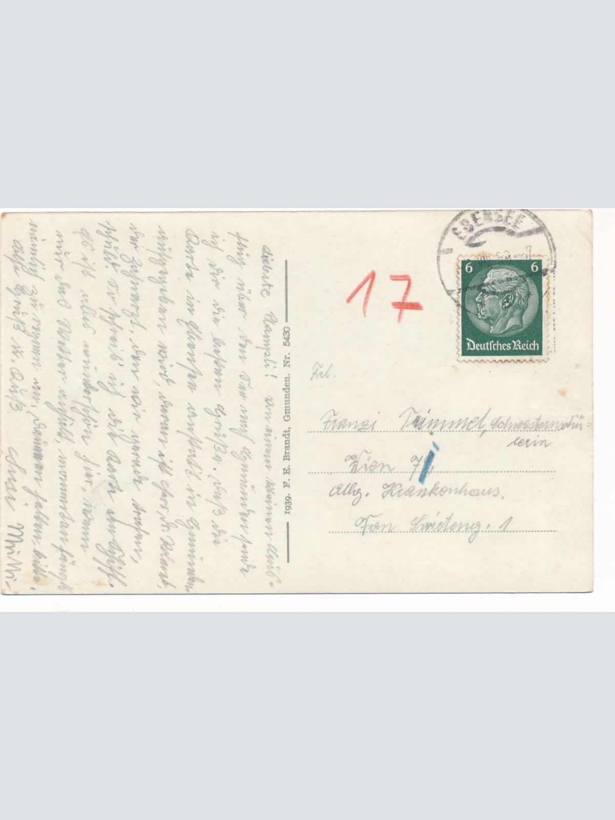 AK aus Gmunden Mondnacht Oberösterreich Ansichtskarte (8434)